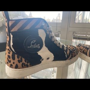 CHRISTIAN LOUBOUTIN WOMENS HIGH TOP SNEAKER